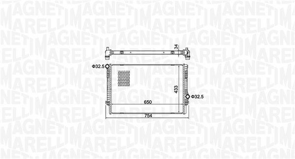 350213156200 Magneti Marelli Радіатор охолодження двигуна